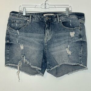 Torrid Ripped Denim Shorts